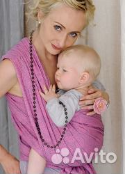 Слинг шарф Ellevill paisley silver-pink Слинг шарф Ellevill paisley silver-pink
