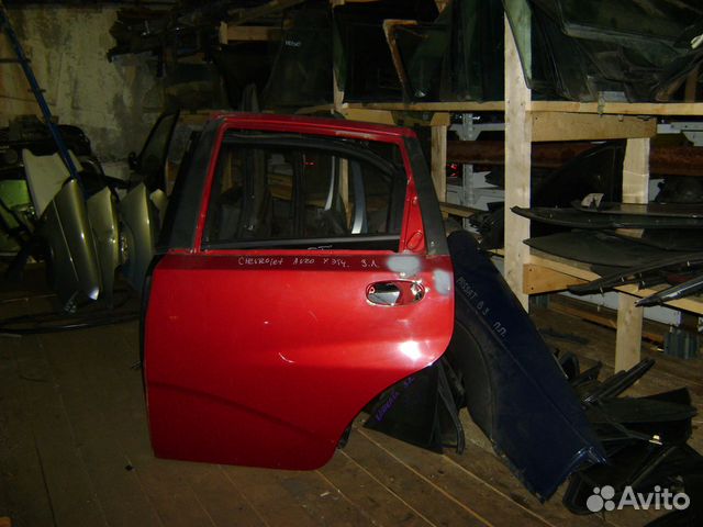 Дверь задняя левая Авео хэтчбек Chevrolet Aveo