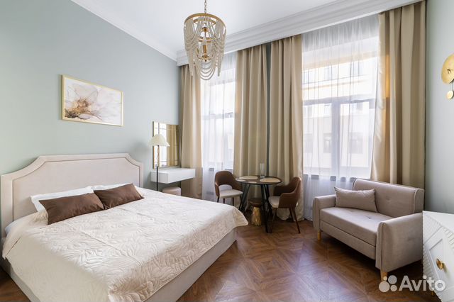 

Квартира-студия, 28 м², 2 кровати