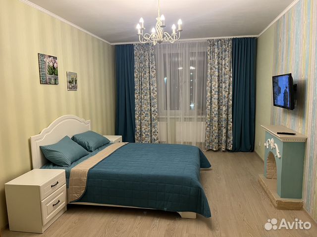 

1-к. квартира, 44 м², 2 кровати