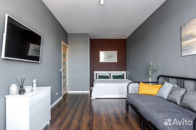 

1-к. квартира, 40 м², 3 кровати