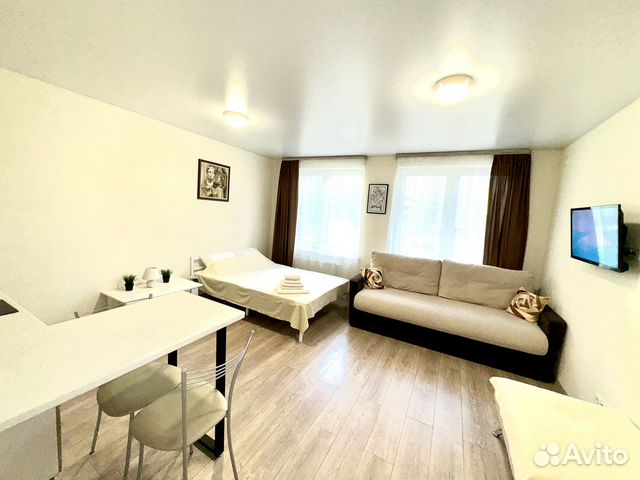 

Квартира-студия, 30 м², 2 кровати