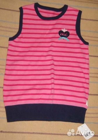 Новый жилет Mothercare и свитер Zara р. 140 Новый жилет Mothercare и свитер Zara р. 140