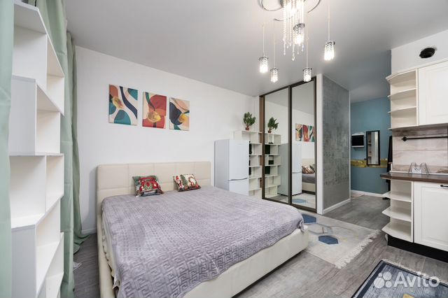 

Квартира-студия, 28 м², 2 кровати