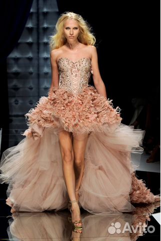 Свадебное платье ручной работы Zuhair Murad, белое Свадебное платье ручной работы Zuhair Murad, белое