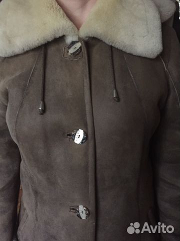 Натуральная дублёнка р. 46