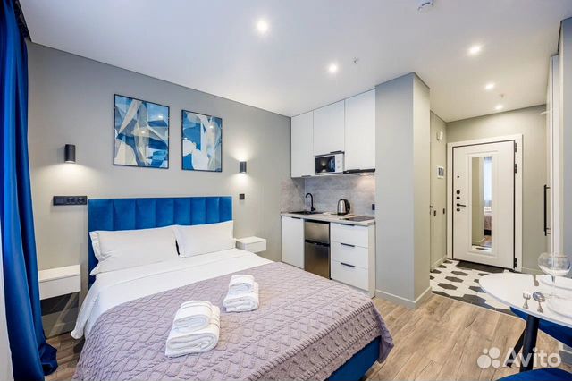 

Квартира-студия в апарт-отеле, 19 м², 1 кровать
