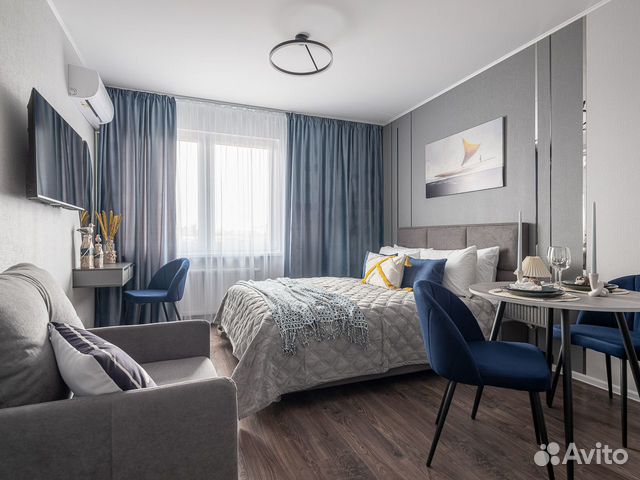 

Квартира-студия, 23 м², 2 кровати