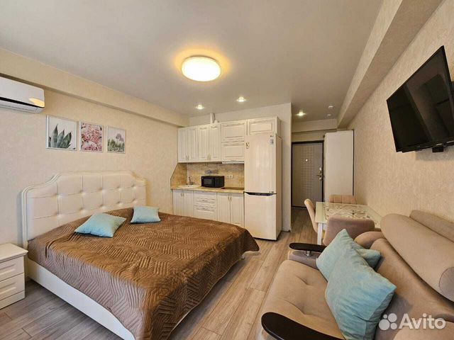 

Квартира-студия, 28 м², 2 кровати