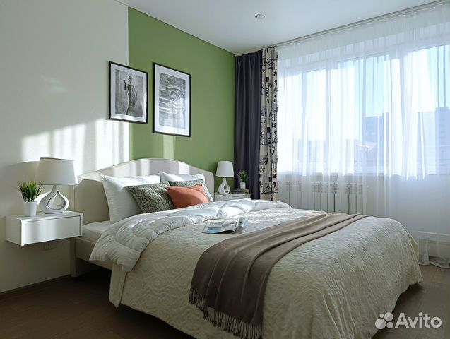 

1-к. квартира, 33 м², 2 кровати