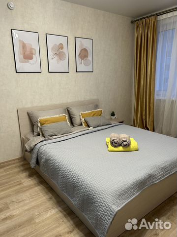 

1-к. квартира, 42 м², 2 кровати