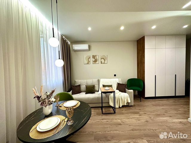 

Квартира-студия, 30 м², 1 кровать