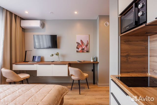 

Квартира-студия в апарт-отеле, 19 м², 1 кровать