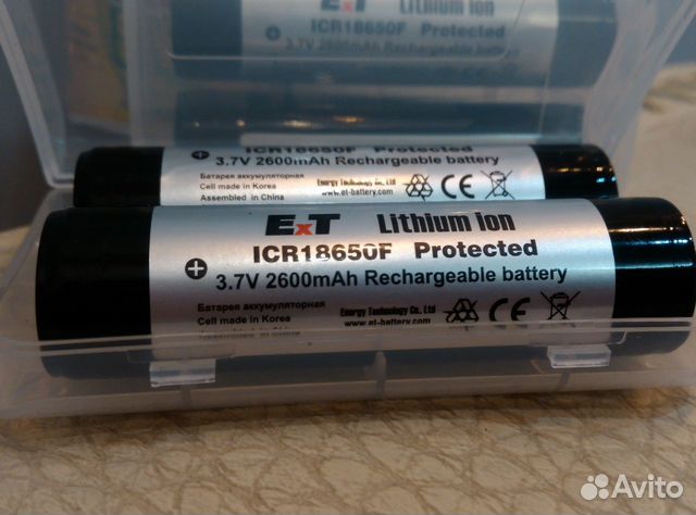 Li-ion аккум-р с защитой ExT icr18650 2600mAh 3,7v Li-ion аккум-р с защитой ExT icr18650 2600mAh 3,7v