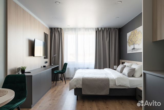 

Квартира-студия, 29 м², 1 кровать