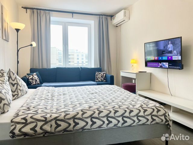 

1-к. квартира, 34 м², 2 кровати