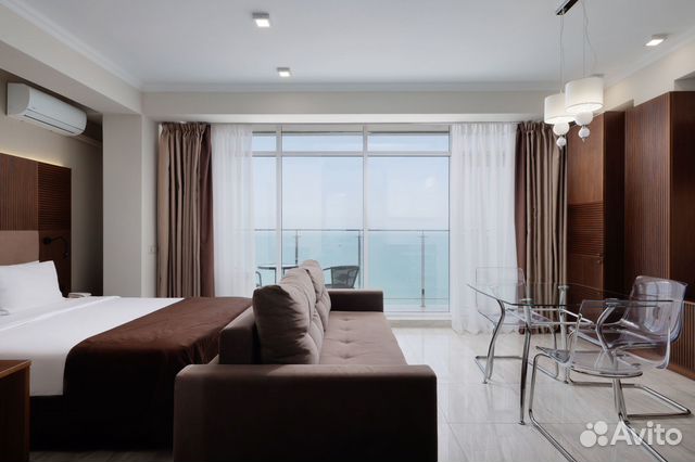 

1-к. квартира в апарт-отеле, 37 м², 2 кровати