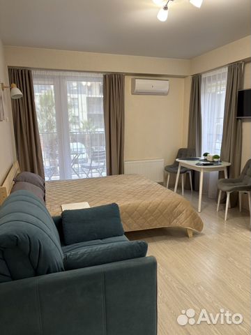 

Квартира-студия, 28 м², 2 кровати