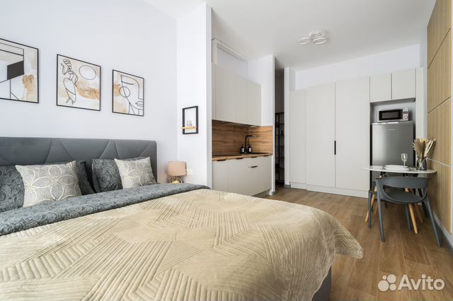 

Квартира-студия, 30 м², 1 кровать