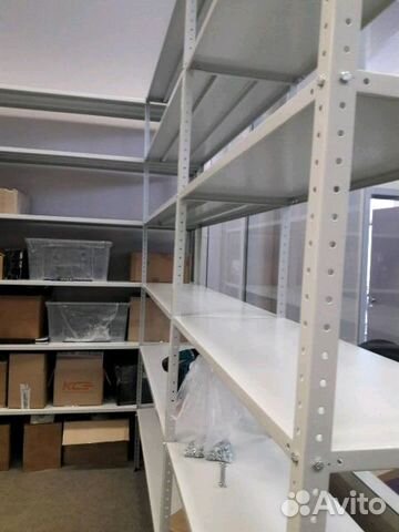 Шкаф стеллаж металлический для вещей и коробок