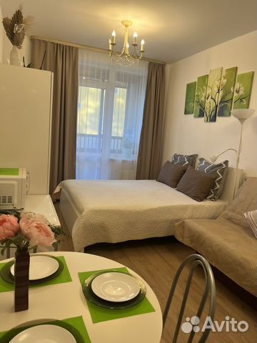 

Квартира-студия, 25 м², 2 кровати