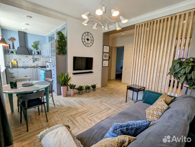 

1-к. квартира, 55 м², 3 кровати