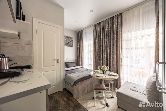 

Квартира-студия, 13 м², 2 кровати
