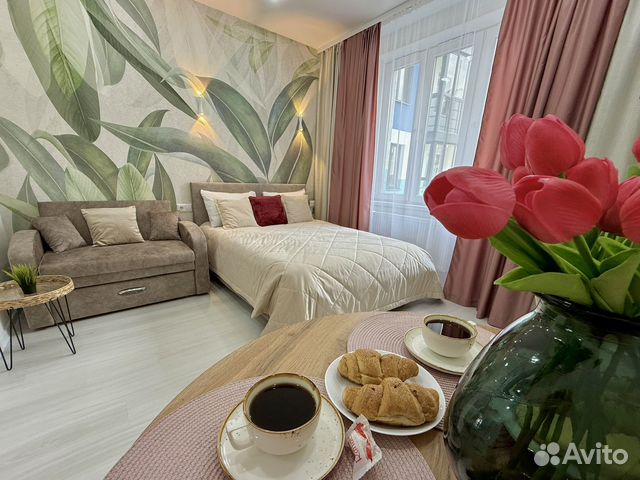 

Квартира-студия, 30 м², 2 кровати