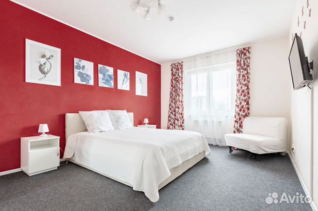 

1-к. квартира, 42 м², 3 кровати