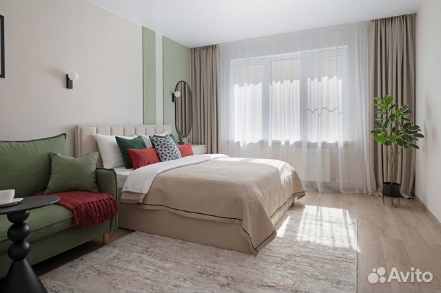 

1-к. квартира, 38,8 м², 3 кровати