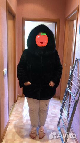 Шуба мутон с капюшоном Шуба мутон с капюшоном