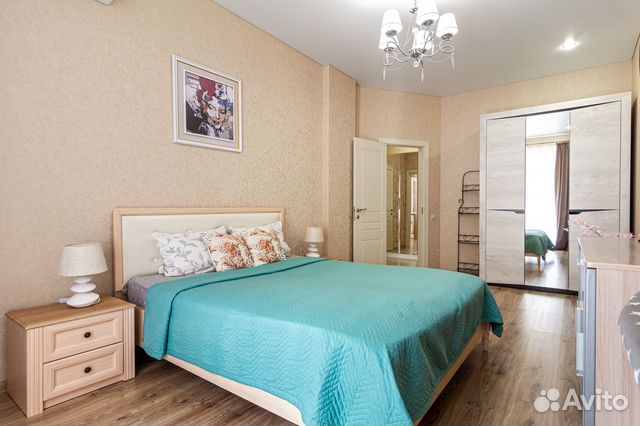 

1-к. квартира, 46 м², 3 кровати