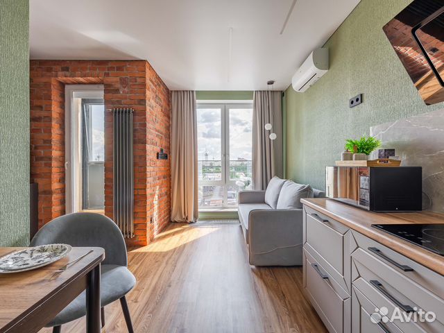 

Квартира-студия, 32 м², 2 кровати
