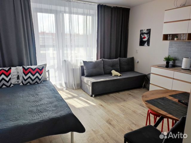 

Квартира-студия, 27 м², 2 кровати