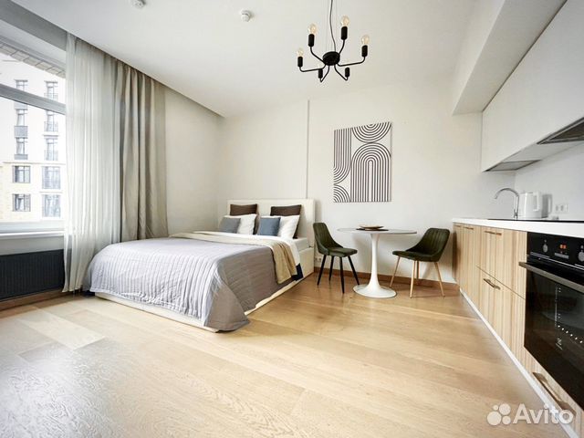 

Квартира-студия, 34 м², 1 кровать