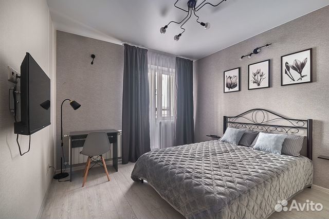 

1-к. квартира, 38 м², 2 кровати