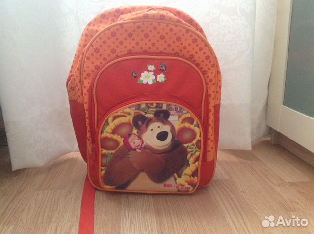 Рюкзак для школы. Маша и медведь