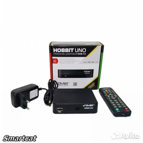 Цифровой эфирный DVB-T2 приемник hobbit UNO+