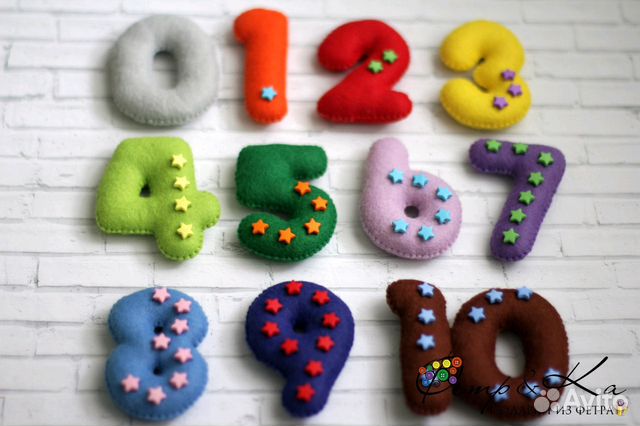 Развивающая игра Цифры handmade