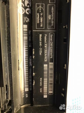 Hp dv6 3125er на запчасти