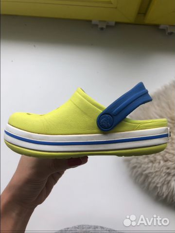 Crocs детские желтые, размер 6-7 (23-24)