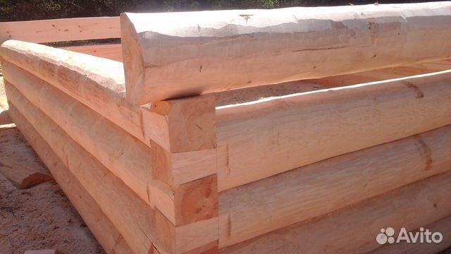 Сруб 4x5+ 2 с верандой из зимнего леса