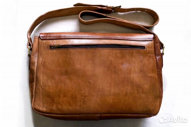Мужская Кожаная Сумка Натуральная Бычья Кожа