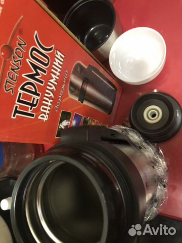 Термос вакуумный 1,2L.Новый.нержавеющая сталь