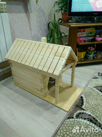 Деревянный домик для кота купить на Зозу.ру - фотография № 4