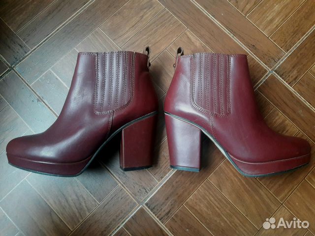 Ботильоны, полусапожки кожаные topshop