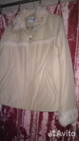 Куртка женская цвет ваниль размер 44-46