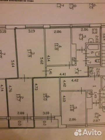 3-к квартира, 60 м², 3/9 эт.