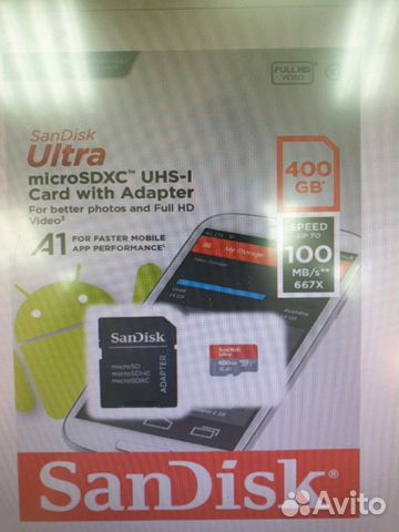 SanDisk micro sd 400 gb