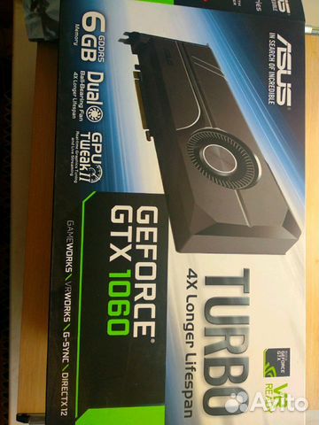 Asus Geforce GTX 1060 turbo 6gb